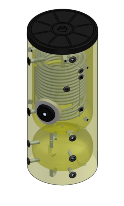 Alternative view of SERIE ISSWC Combo Tank 200-400 lt